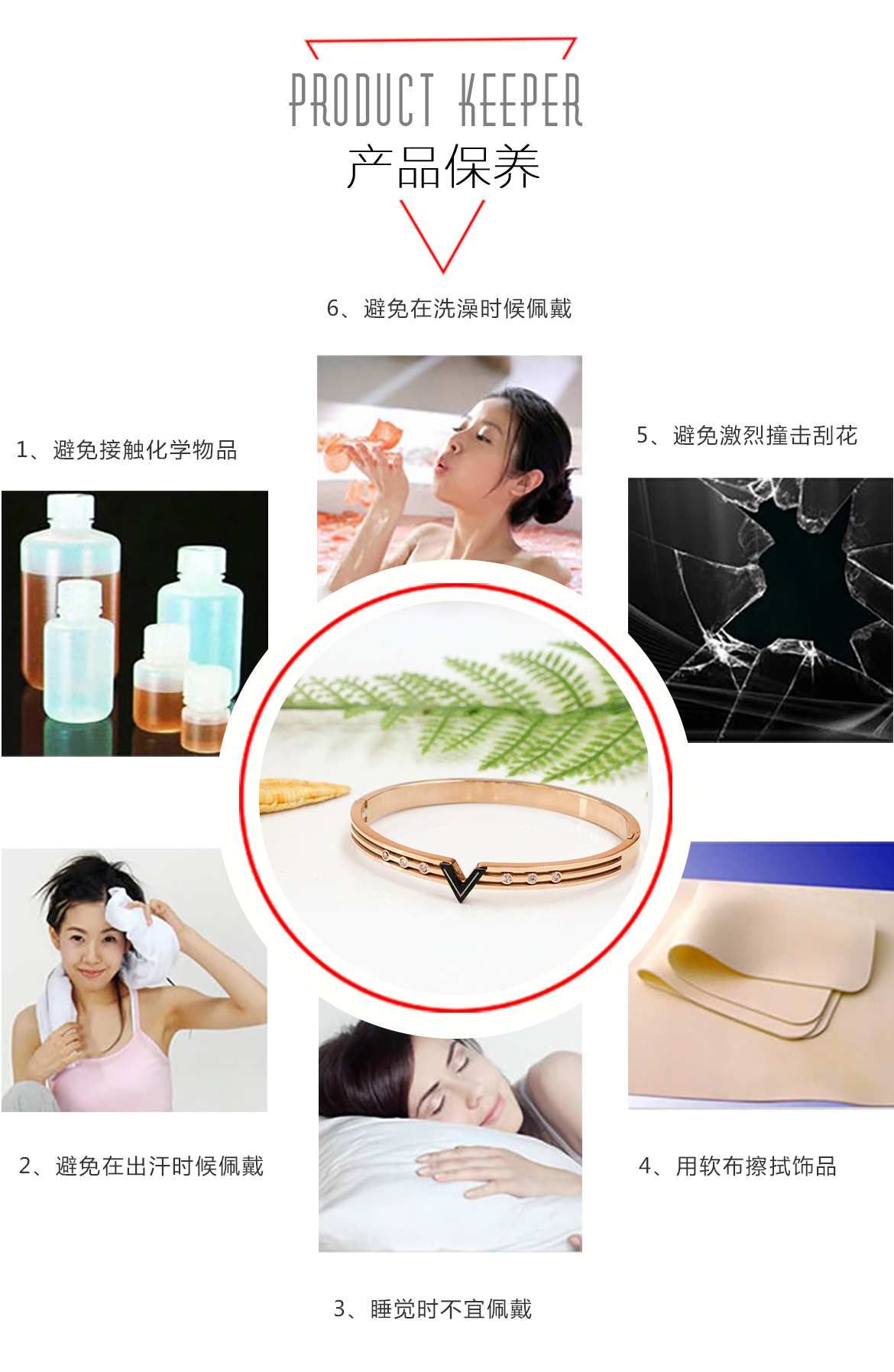 欧美V字钛钢手镯(图7)