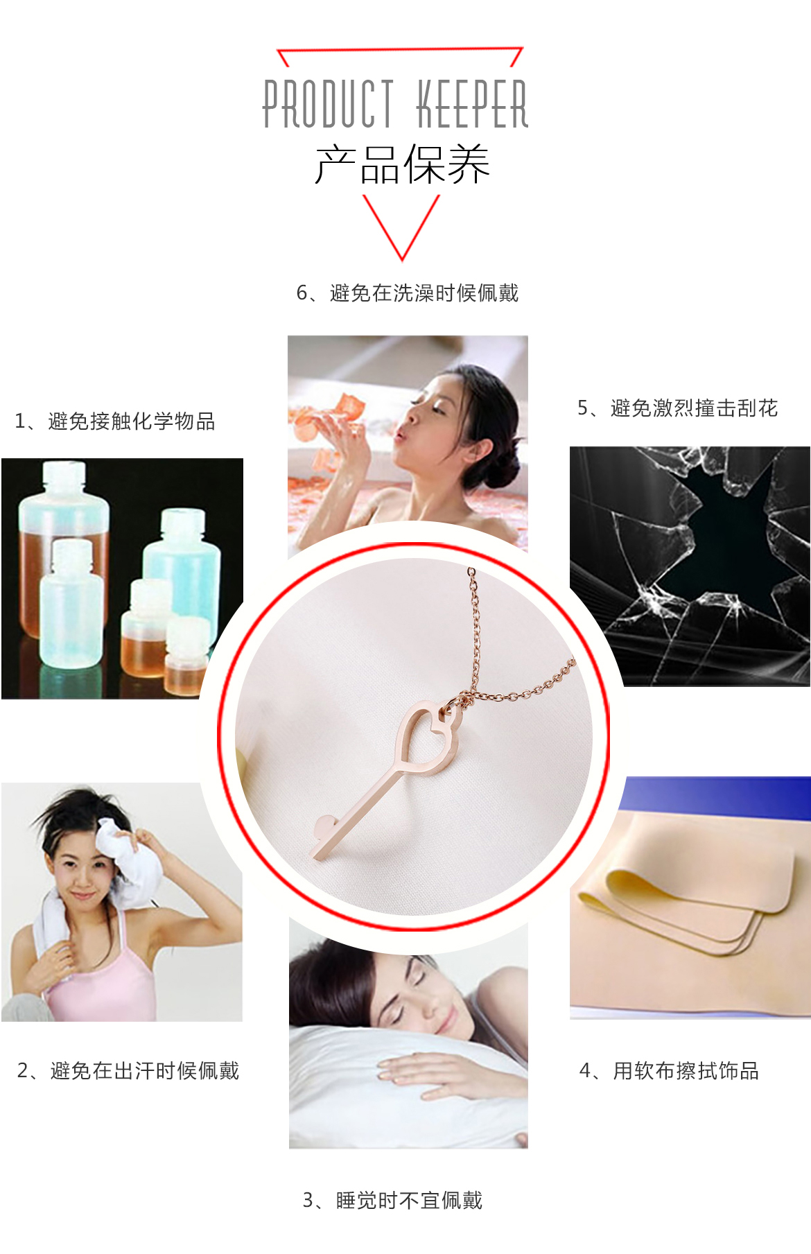 心型钥匙吊坠(图7)